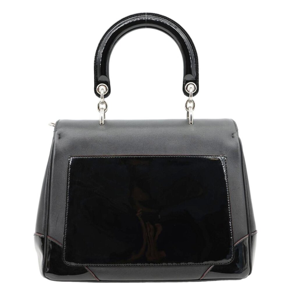 Christian Dior  Be Dior Flap Small Smooth Calfskin Leather Tote Bag Black - Picture 3 of 14